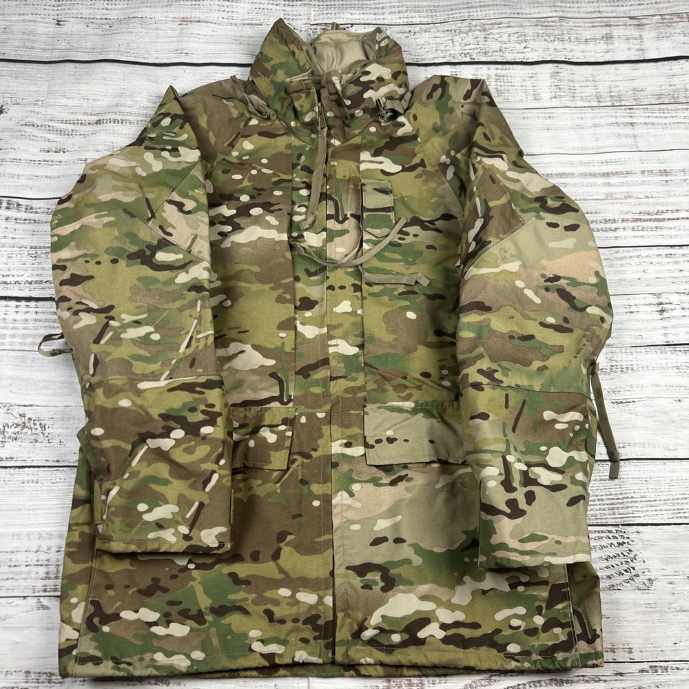 Valley Apparel Jacket Mens M Multicam Camo Hooded APEC Parka Goretex Waterproof